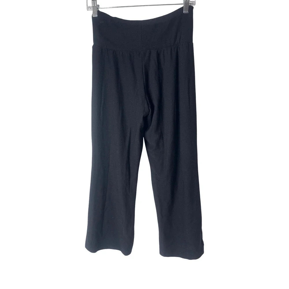Chaser Women True Black Straight Leg Lounge Pants CW7811-TRBLK Small NWT
